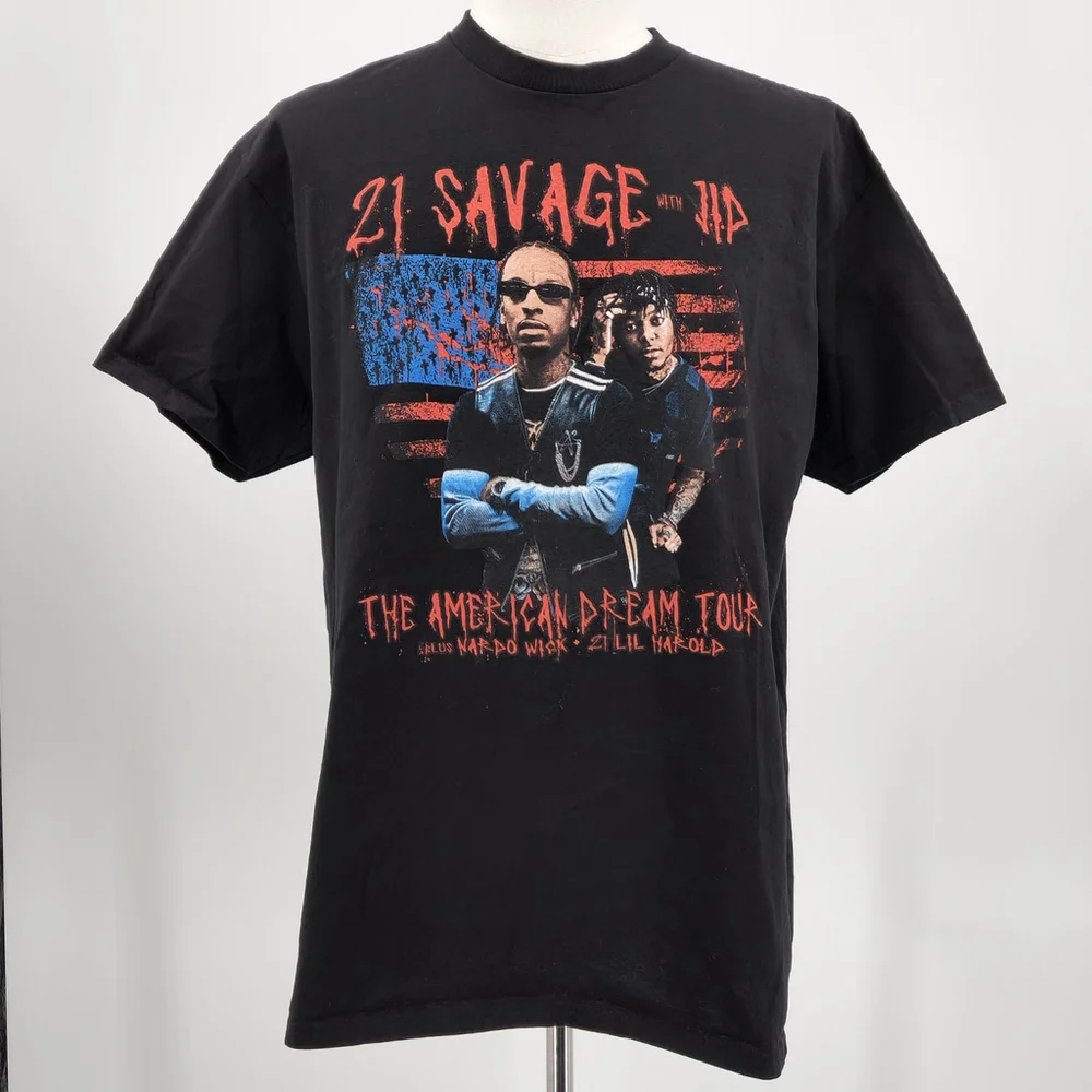 21 Savage The American Dream 2024 Concert T-Shirt XL JJD Nardo Wick Lil Harold